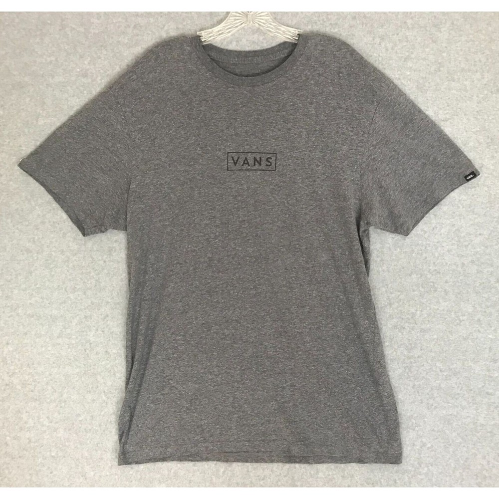 Vans Shirt Mens XL Gray Off The Wall Skateboard Skating Adult Crewneck T-Shirt‎